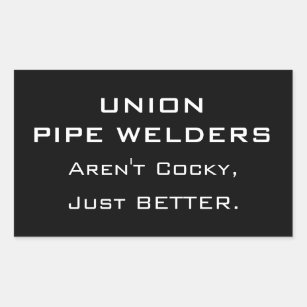 Union Pipe Welders Rectangular Sticker