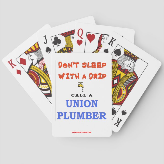 UNION PLUMMER PLAYING CARDS (Back)