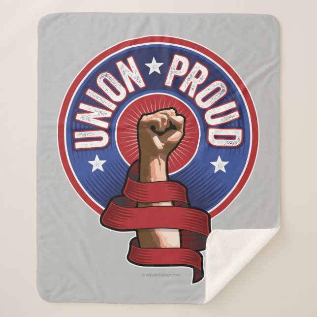 Union Proud Sherpa Blanket (Front)