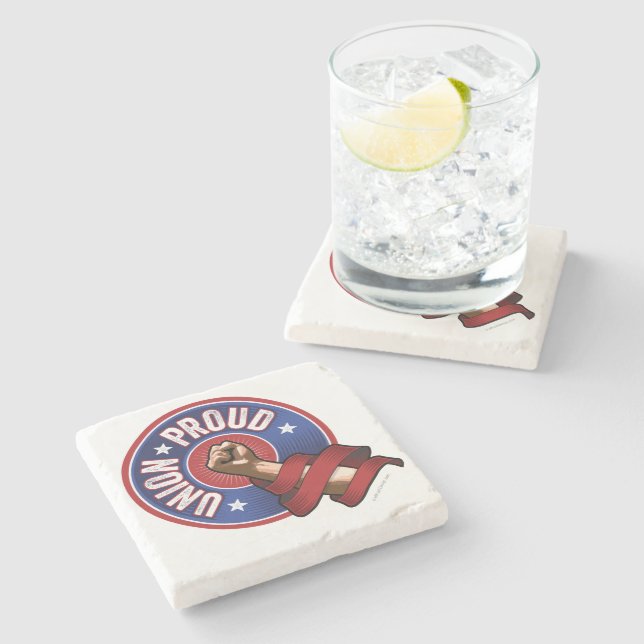 Union Proud Stone Coaster (Side)