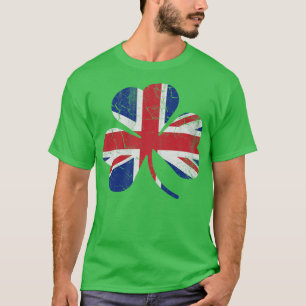 Union Shamrock England United Kingdom St Patricks  T-Shirt