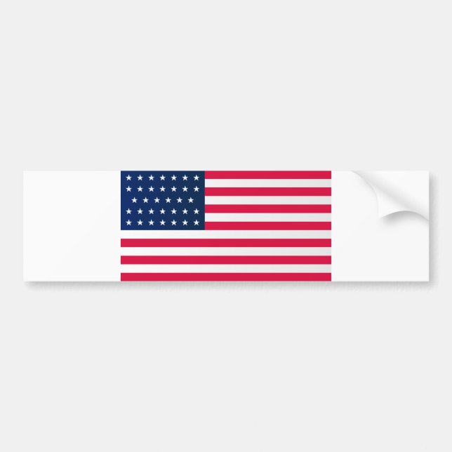 Union Side American Civil War Flag Bumper Sticker (Front)