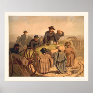 Union Soldiers Storming Fake Defences 1873 Poster