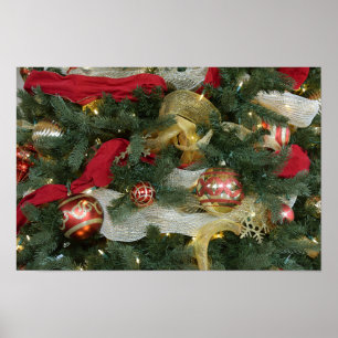 Union Station Christmas Tree Ornaments Poster