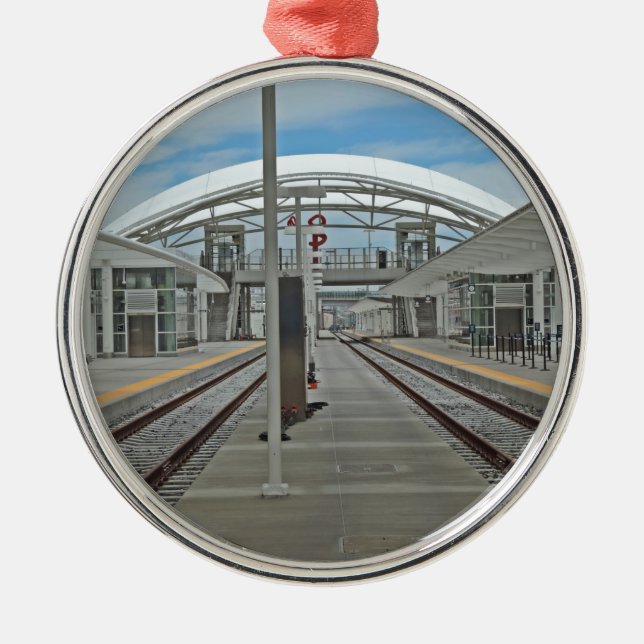Union Station Denver Metal Tree Decoration (Front)