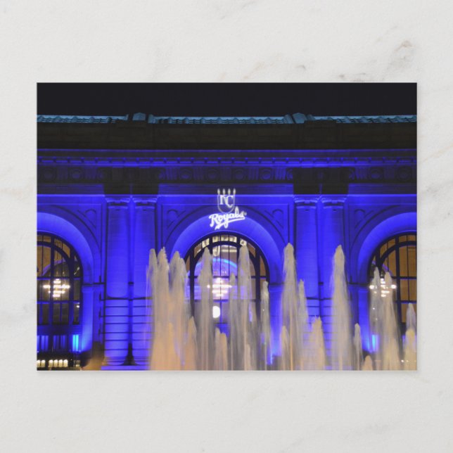 Union Station in Blue, Kansas City, Missouri Postcard (Front)