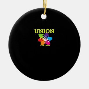 Union Strong Classic - Labour Day Ceramic Tree Decoration
