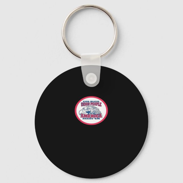 Union Strong Funny Meme Classic Key Ring (Front)