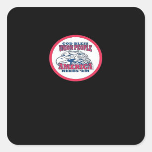 Union Strong Funny Meme Classic Square Sticker
