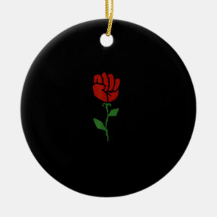 Union Strong Pro Union Worker Labour Fist Protest Ceramic Tree Decoration
