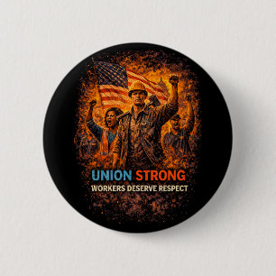 Union Strong Rising 6 Cm Round Badge