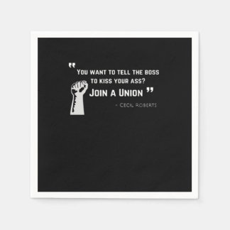 Union Strong - Union Worker Trend Labour Day Napkin