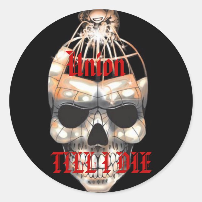 Union Till I Die sticker (Front)
