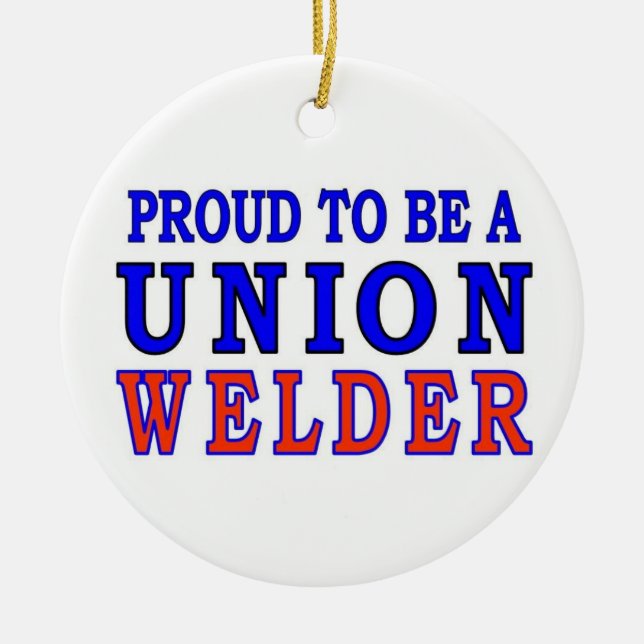 UNION WELDER CERAMIC TREE DECORATION (Front)