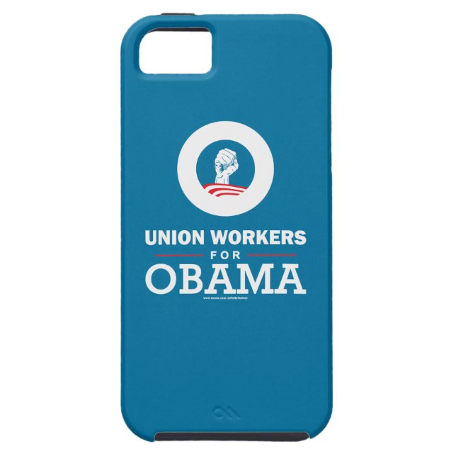 Union Workers for Obama Case-Mate iPhone Case (Back)