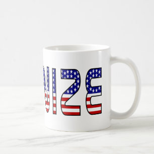 Unionise in USA Flag Colours Coffee Mug