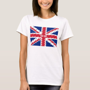 UnionJack curls, True Brit T-Shirt