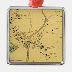 Unionport, Westchester, Schuylerville Metal Tree Decoration