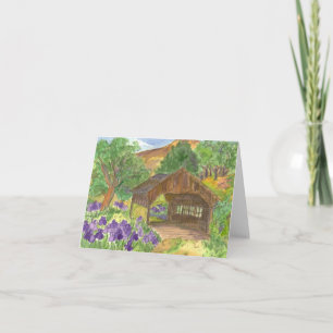 Unionville Nevada Covered Bridge Note Card