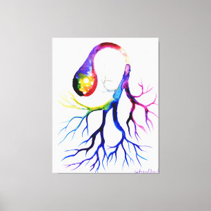 Unipolar neuron canvas print