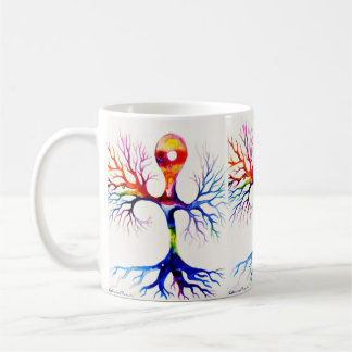 Unipolar neuron coffee mug