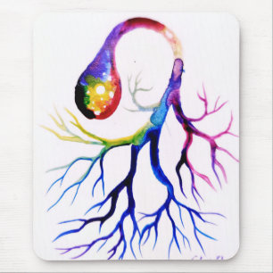 Unipolar neuron mouse pad