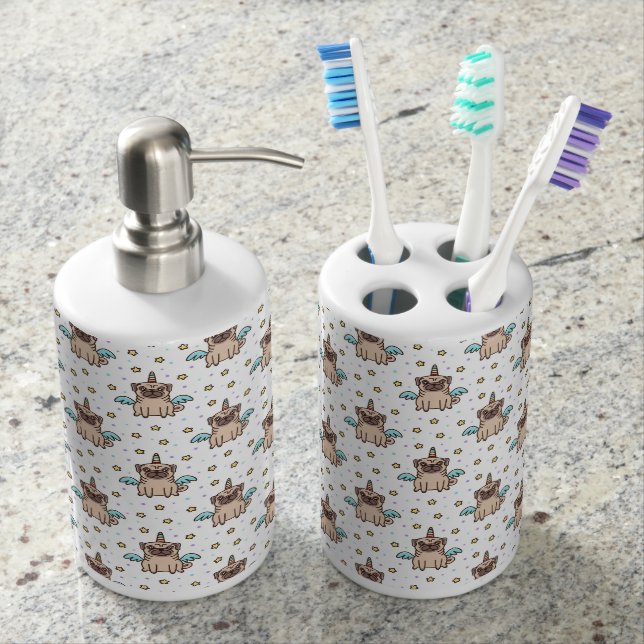 Unipug Pattern Bathroom Set (Front)