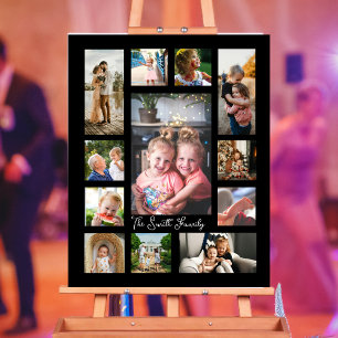 Unique 12 Photo Collage Minimalist Simple montage Poster