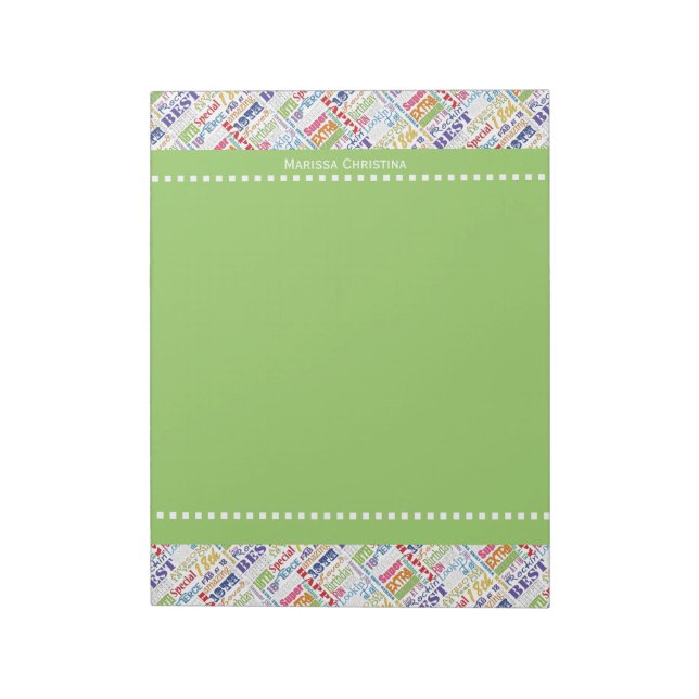 Unique 18th Birthday Party Personalised Gifts Notepad (Rotated)