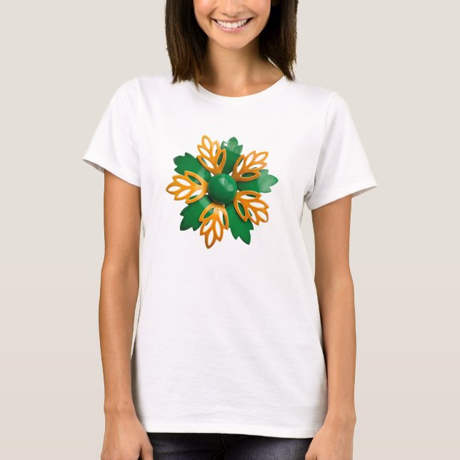 Unique 60's MOD Hippie Daisy Flower Trendy Fashion T-Shirt (Front)