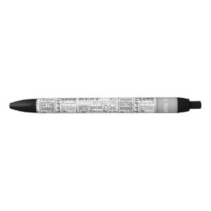 Unique  80th Birthday Party Personalised Gifts Black Ink Pen