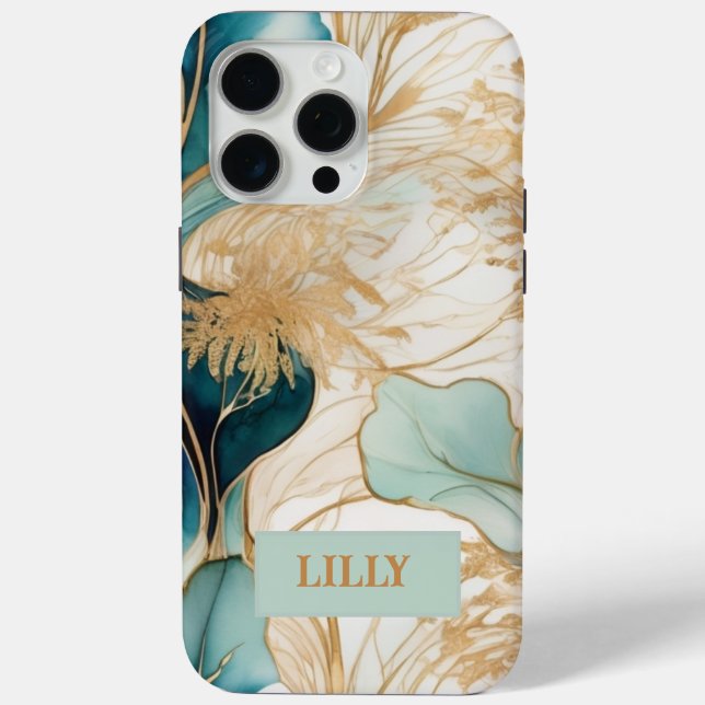 Unique Abstract Alcohol Ink  Case-Mate iPhone Case (Back)