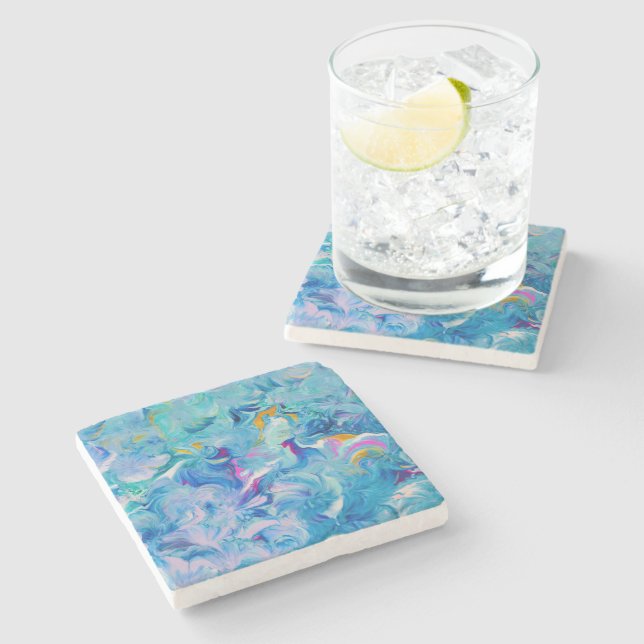 Unique Abstract Art Coasters for Your Home (Side)