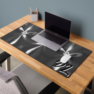 Unique Abstract B&W  Marble Liquid  Desk Mat