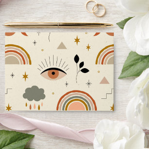  Unique Abstract Bohemian Boho Lines Artwork  Envelope