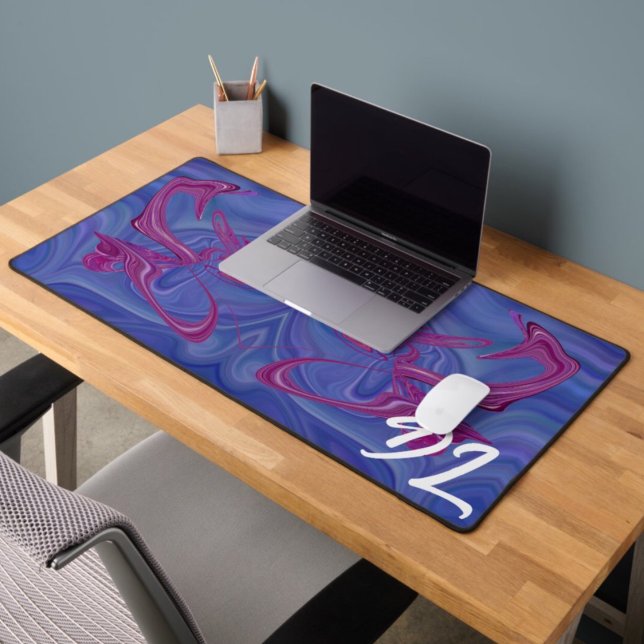 Unique Abstract Colourful Marble Liquid  Desk Mat (Creator Uploaded)