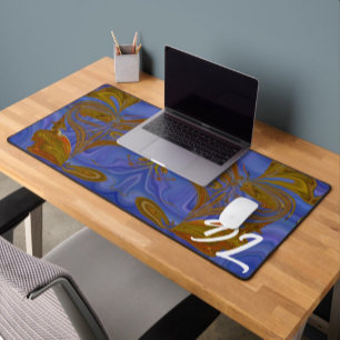 Unique Abstract Colourful Marble Liquid  Desk Mat