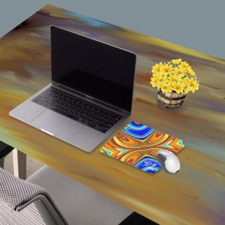 Unique Abstract Colourful Marble Liquid  Mousepad