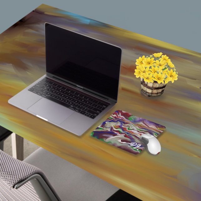 Unique Abstract Colourful Marble Liquid  Mousepad (Creator Uploaded)