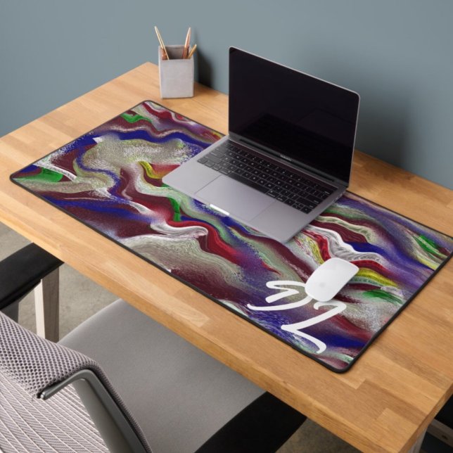 Unique Abstract Colourful Marble Liquid  Mousepad Desk Mat (Creator Uploaded)