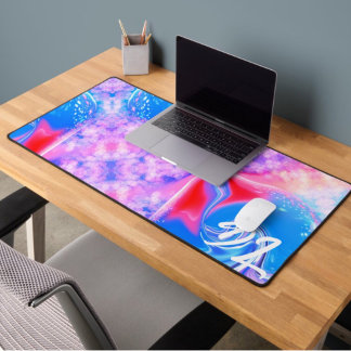 Unique Abstract Colourful Marble Liquid  Mousepad Desk Mat