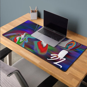Unique Abstract Colourful Marble Liquid Mousepad Desk Mat