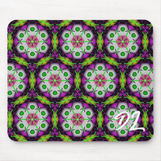 Unique Abstract Colourful Symmetry Mousepad (Front)