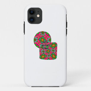 Unique Abstract Flowers Pattern Case-Mate iPhone Case