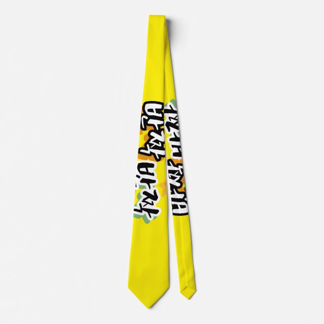 Unique Abstract Flowers Pattern Tie (Front)