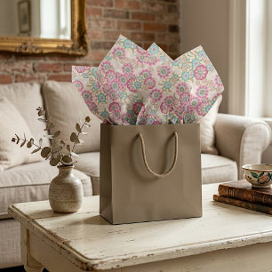 Unique Abstract Japanese Flowers Art Pattern Tissue Paper