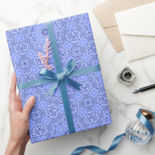 Unique Abstract Liquid Mandala Art Wrapping Paper