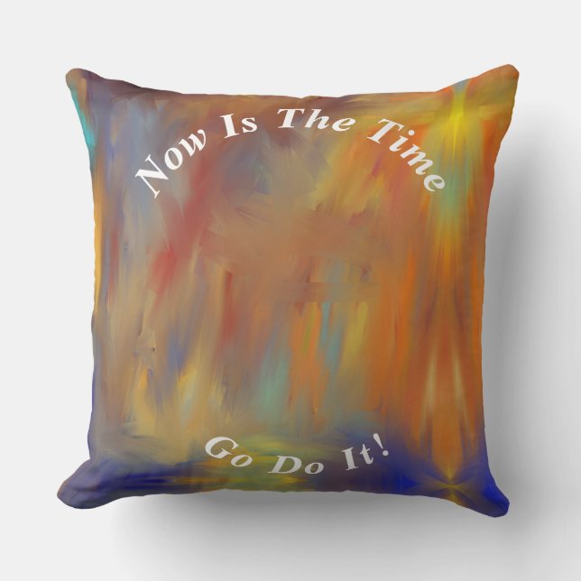 Unique Abstract Marble Liquified  Cushion (Front)