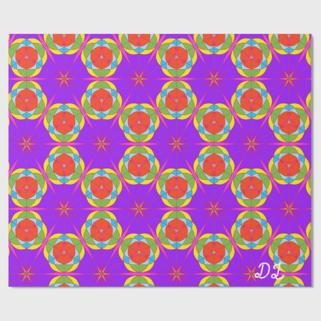 Unique Abstract Marble Liquified  Wrapping Paper (Flat)