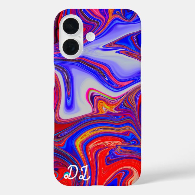 Unique Abstract Marbled Liquified & Colourful Case-Mate iPhone Case (Back)
